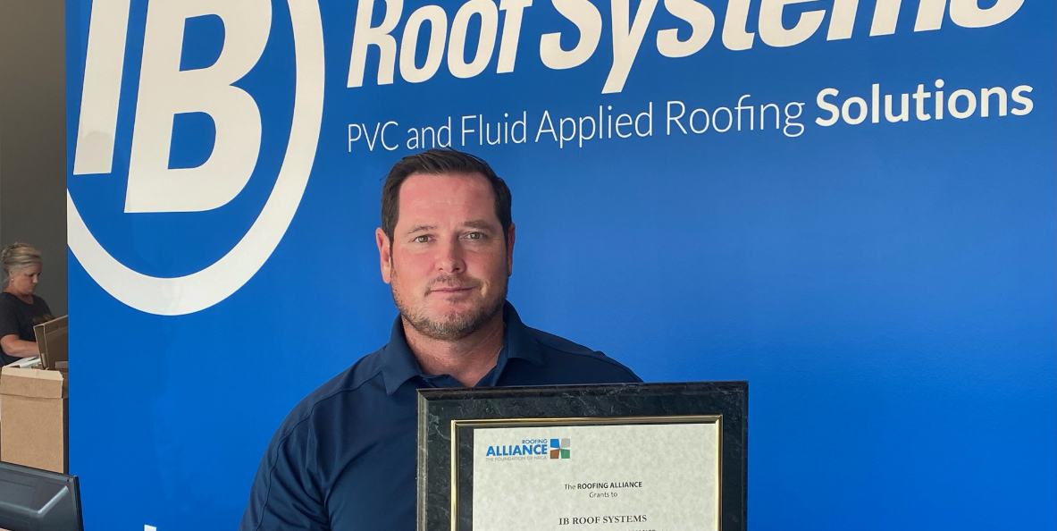 Jason Roofing Alliance award