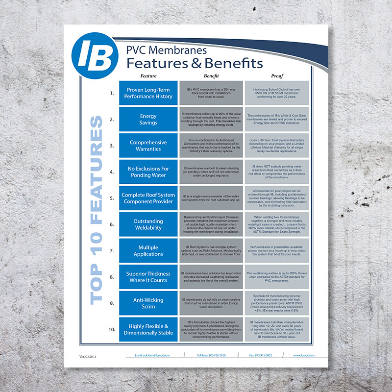 Features & Benefits Brochure