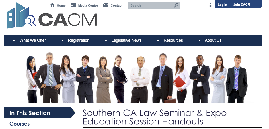 CACM SoCal Law Seminar & Expo