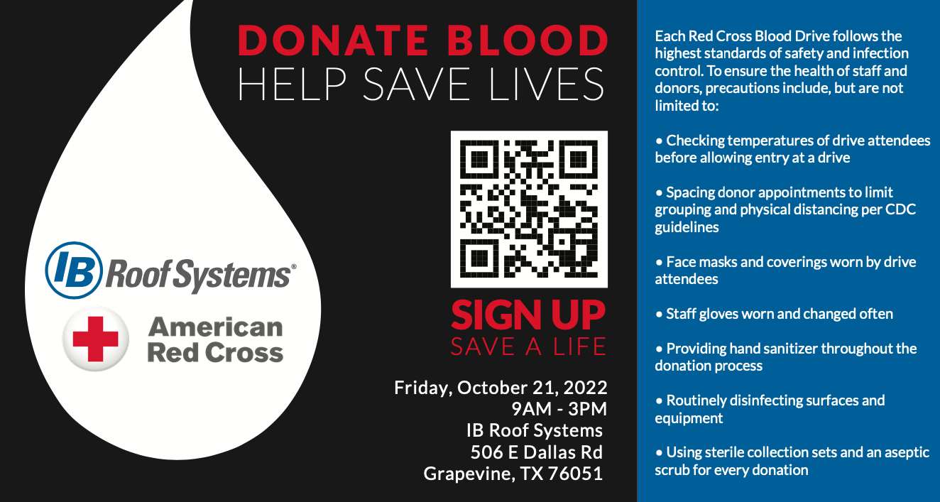 IB Blood Drive - Sign Up, Save a Life!