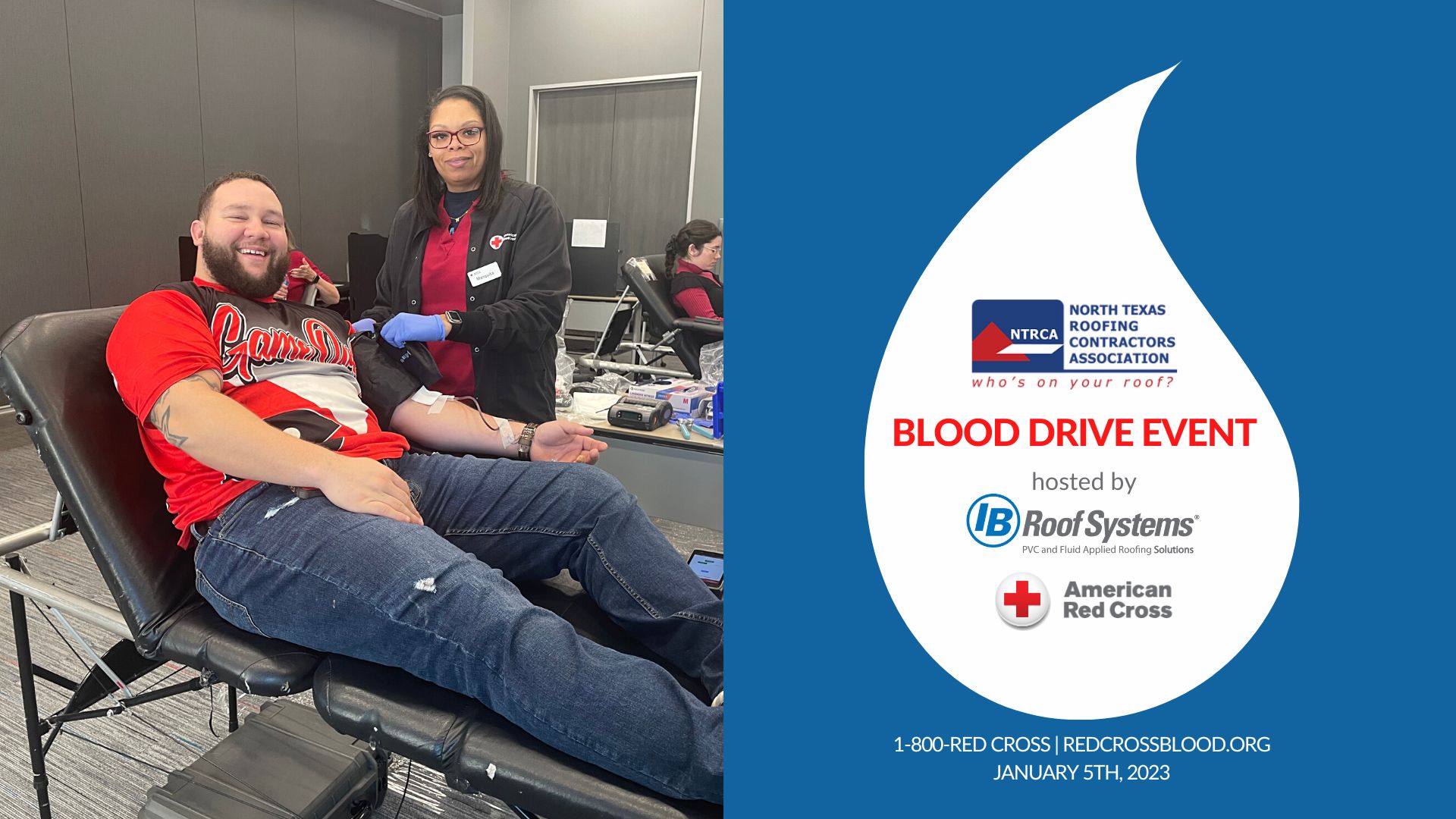 IB Roof Systems Hosts Blood Drive at Headquarters in Grapevine, TX