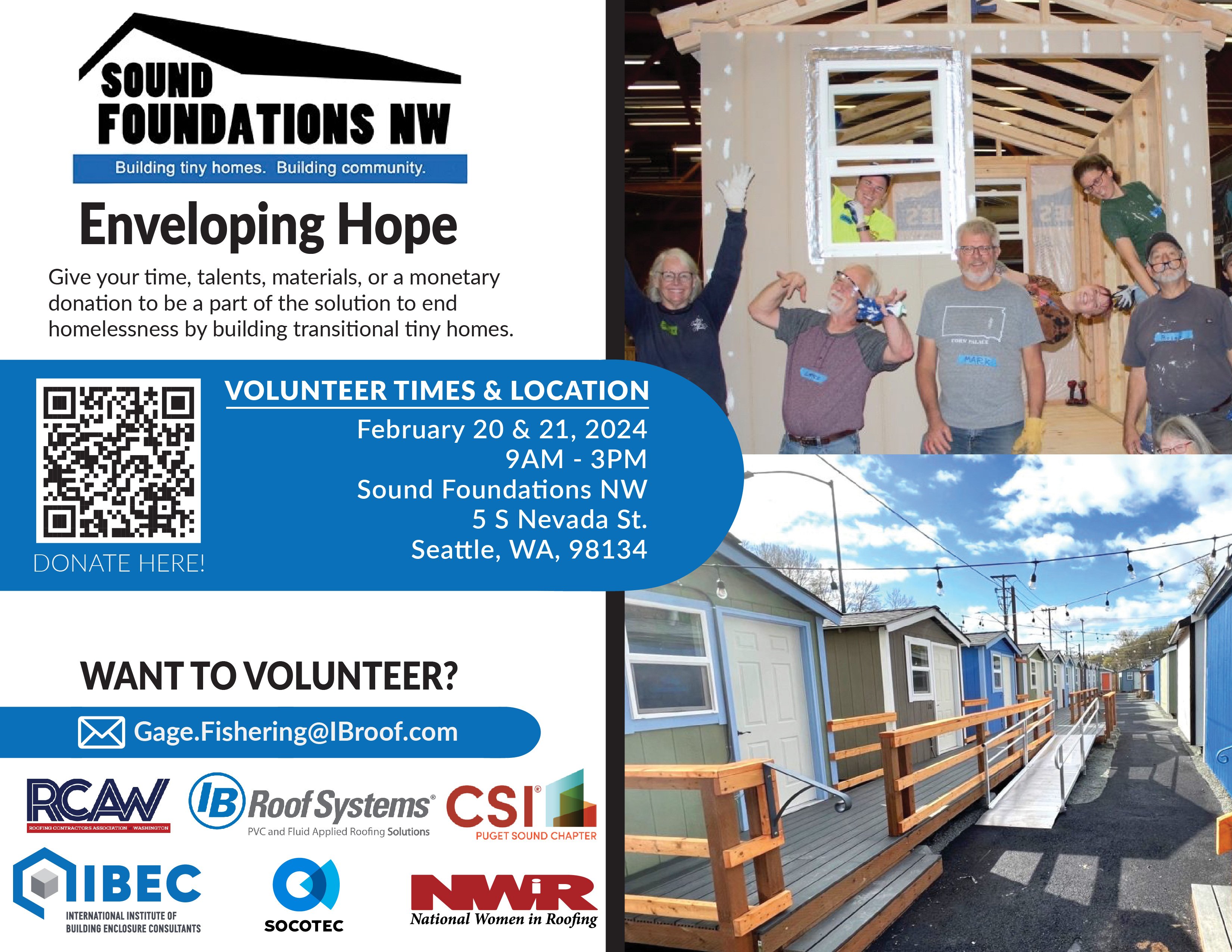 Build tiny homes, build community, and give back!
